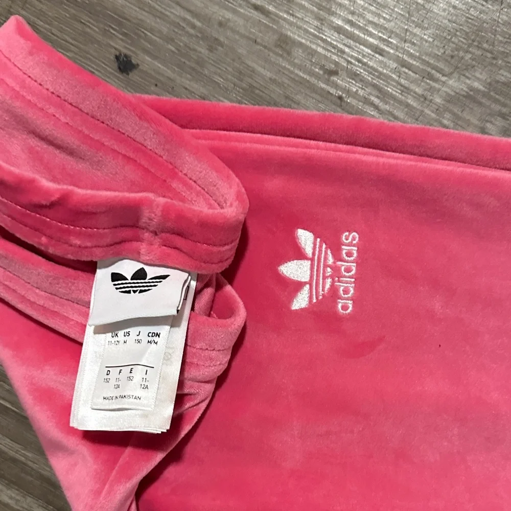 Adidas Velvet Pink Flared Pants - Picture 5 of 6